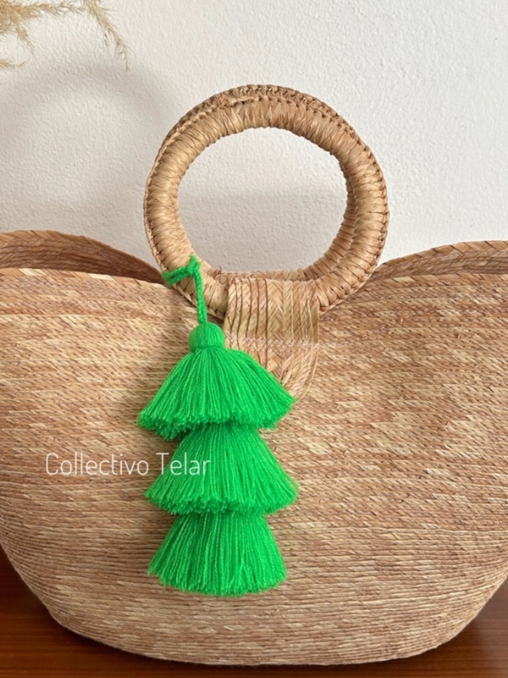 Pom tassel bag charm